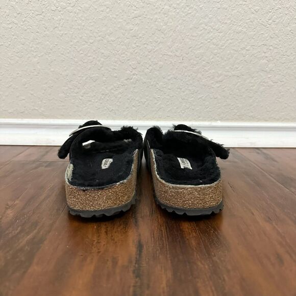 BIRKENSTOCK Madrid Big Buckle Shearling in Black Oiled Leather EU 39 US 8-8.5 N - Picture 11 of 13